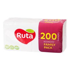 Серветки Ruta Duo білі 200л