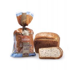 Хліб Завар.з льоном п/п Рум’янець 350г