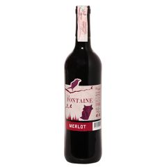 Вино 0,75 13% с.ч.La Fontaine Merlot