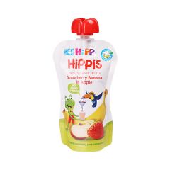Пюре Яблуко-Полуниця-Банан HiPP 100г