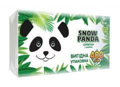 Серветки біл.1ш.24*24 Сніжна панда 400шт