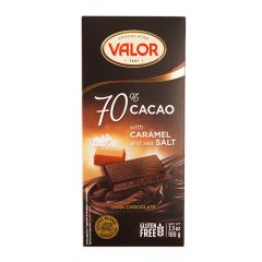Шоколад ч.з тофі та сіллю 70% Valor 100г