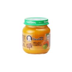 Пюре Gerber яблучне з гарбузом 130г