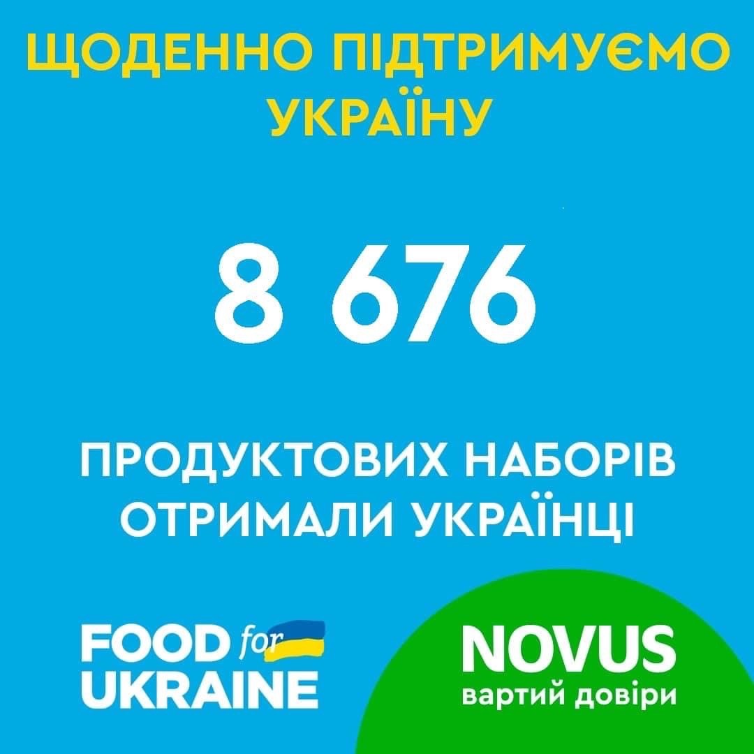 Минулого тижня передали 8 676 гуманітарних наборів